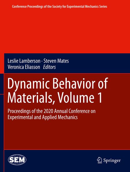 Produktbild: Dynamic Behavior of Materials, Volume 1
