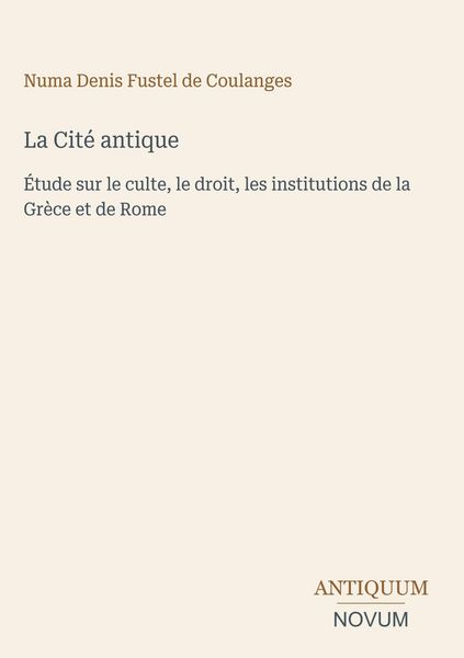 Produktbild: La Cit&eacute; antique