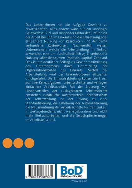 Produktbild: Arbeitsteilung im Einkauf