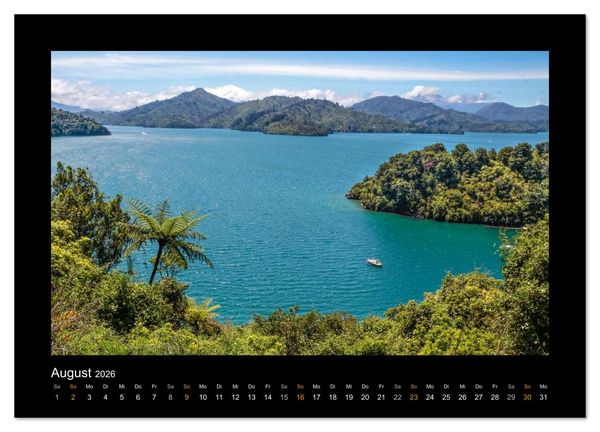 Produktbild: Neuseeland - Wunderwelt der Natur (Wandkalender 2026 DIN A4 quer), CALVENDO Monatskalender
