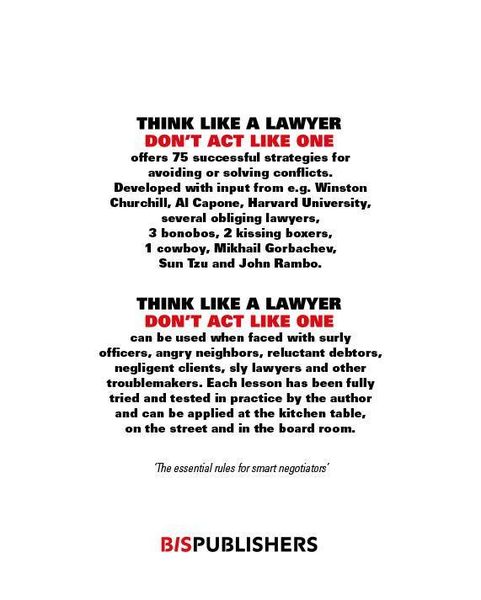 Produktbild: Think Like a Lawyer Dont Act Like One