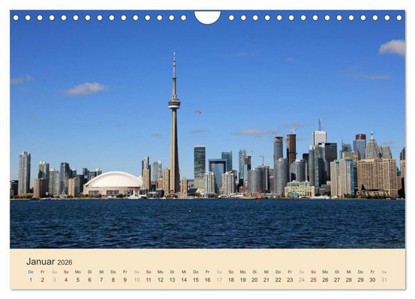 Produktbild: Toronto - Metropole in Ostkanada (Wandkalender 2026 DIN A4 quer), CALVENDO Monatskalender