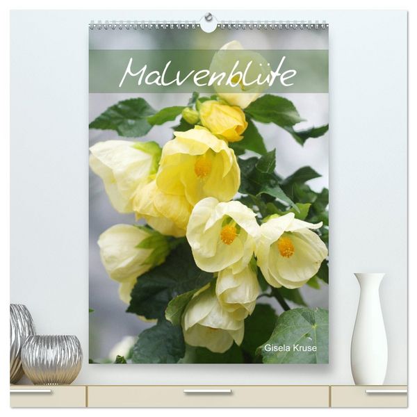 Malvenblüte (hochwertiger Premium Wandkalender 2026 DIN A2 hoch), Kunstdruck in Hochglanz