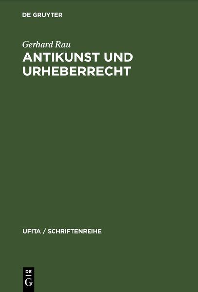 Produktbild: Antikunst und Urheberrecht