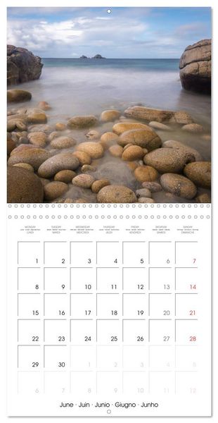 Produktbild: Beautiful Cornish Seascapes (Wall Calendar 2026 12 &times; 12 Inch) CALVENDO 12 Month Wall Calendar