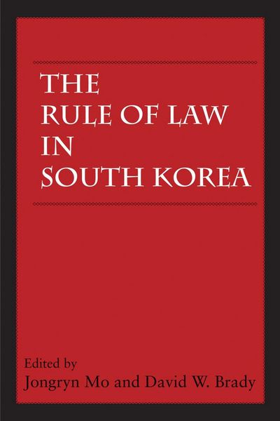 Produktbild: Rule of Law in South Korea