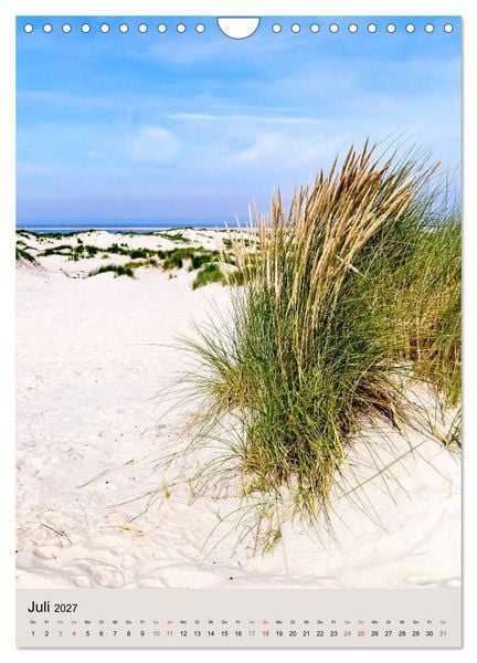 Produktbild: Borkum Strandspaziergang (Wandkalender 2027 DIN A4 hoch), CALVENDO Monatskalender