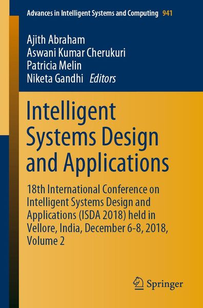 Produktbild: Intelligent Systems Design and Applications