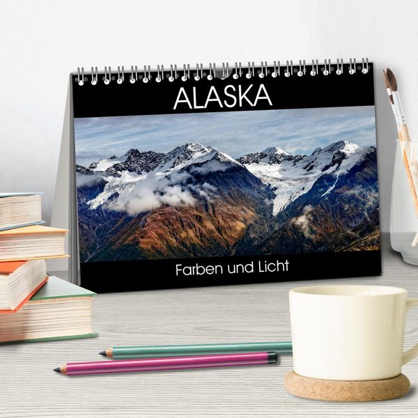 Produktbild: Alaska - Farben und Licht (Tischkalender 2026 DIN A5 quer), CALVENDO Monatskalender
