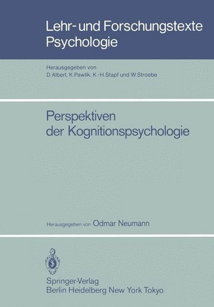 Produktbild: Perspektiven der Kognitionspsychologie