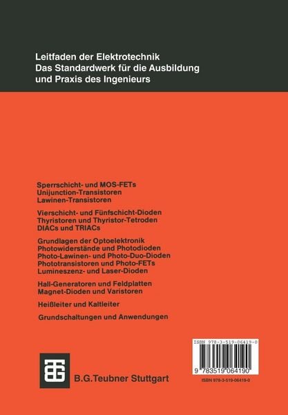Produktbild: Bauelemente der Halbleiterelektronik