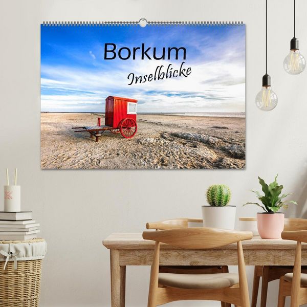 Produktbild: Borkum - Inselblicke (Wandkalender 2026 DIN A2 quer), CALVENDO Monatskalender