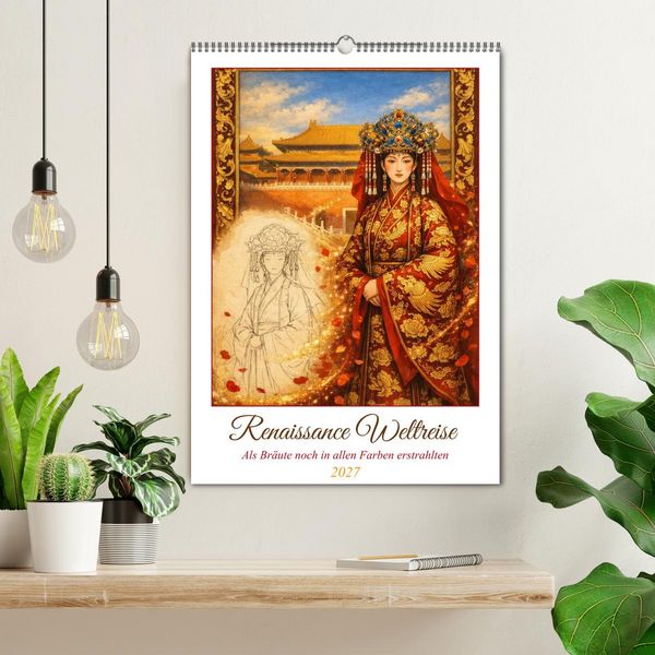 Produktbild: Renaissance Weltreise (Wandkalender 2027 DIN A2 hoch), CALVENDO Monatskalender