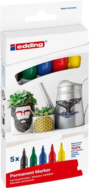 Produktbild: Edding Permanent Marker edding 3000 5er Set