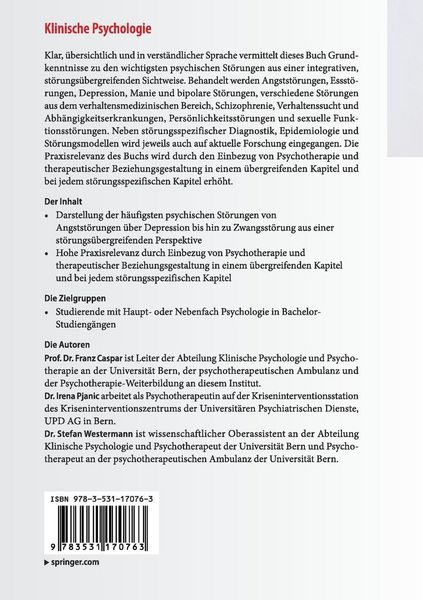 Produktbild: Klinische Psychologie