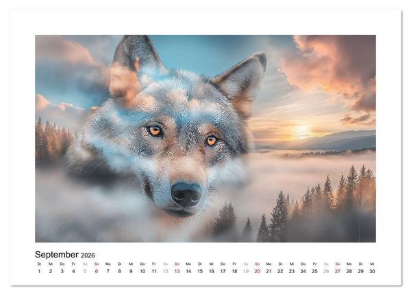 Produktbild: Tierisch wilde Waldbewohner (Wandkalender 2026 DIN A4 quer), CALVENDO Monatskalender