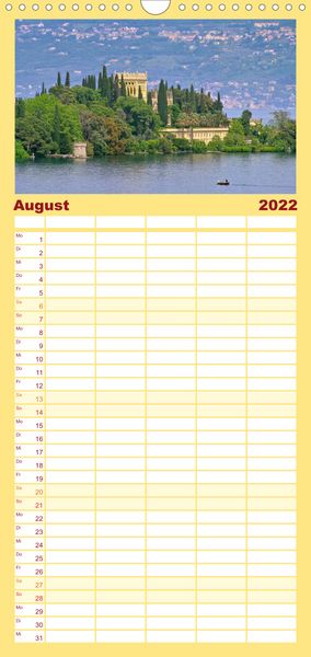 Produktbild: Familienplaner Gardasee (Wandkalender 2022 , 21 cm x 45 cm, hoch)