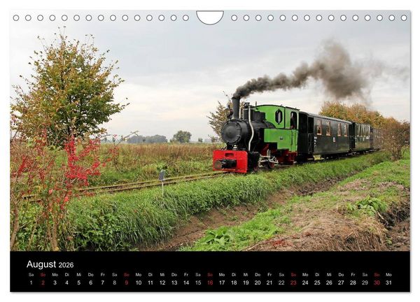 Produktbild: Dampfbahnromantik auf schmaler Spur (Wandkalender 2026 DIN A4 quer), CALVENDO Monatskalender