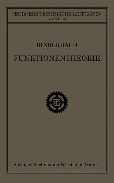 Produktbild: Funktionentheorie