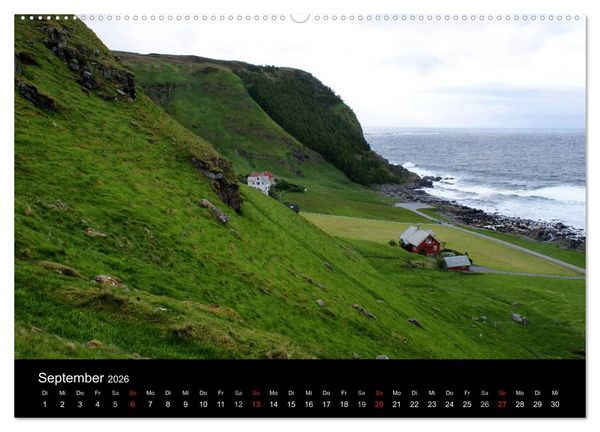 Produktbild: Norwegen 2026 (hochwertiger Premium Wandkalender 2026 DIN A2 quer), Kunstdruck in Hochglanz
