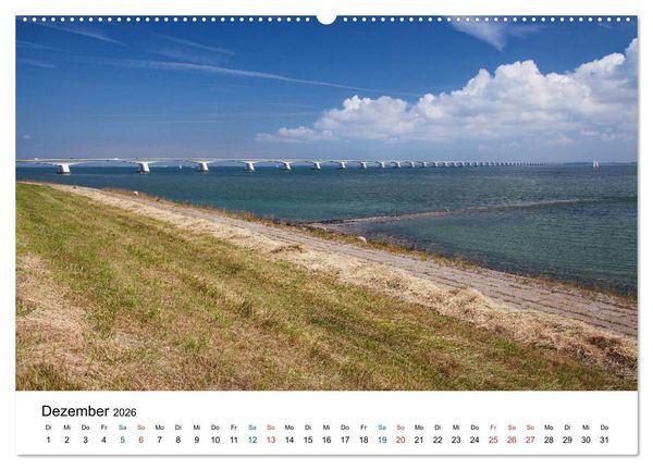 Produktbild: Seeland - Impressionen aus dem S&uuml;dwesten der Niederlande (hochwertiger Premium Wandkalender 2026 DIN A2 quer), Kunstdruck in Hochglanz