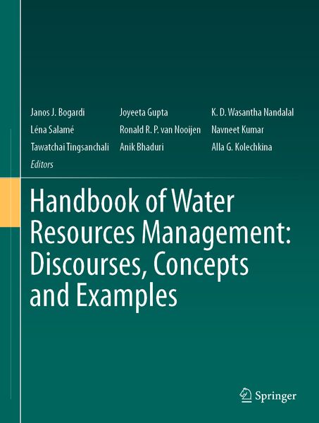 Produktbild: Handbook of Water Resources Management: Discourses, Concepts and Examples