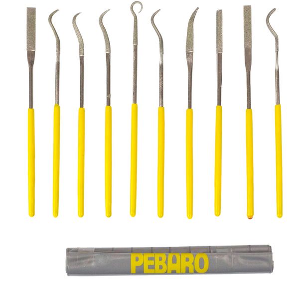 Produktbild: PEBARO DIA10geb - Diamant-Nadelfeilensatz, 10-teilig, 140 mm