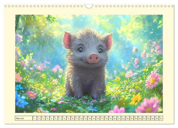 Produktbild: Willkommen im Wunderwald. Zauberhafte Abenteuer mit tierischen Freunden (Wandkalender 2026 DIN A3 quer), CALVENDO Monatskalender