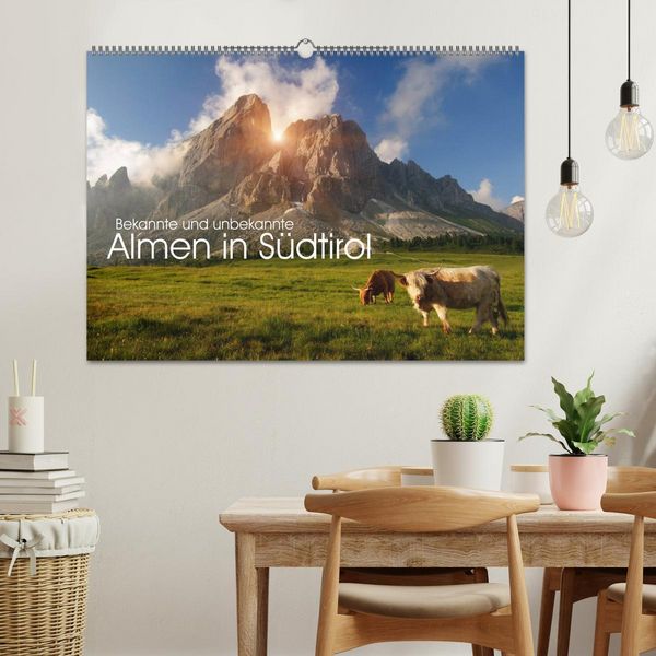 Produktbild: Bekannte und unbekannte Almen in S&uuml;dtirol (Wandkalender 2026 DIN A2 quer), CALVENDO Monatskalender