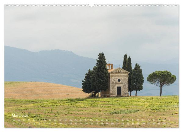 Produktbild: Traumblicke Toskana - Licht, Land, Leben (Wandkalender 2026 DIN A2 quer), CALVENDO Monatskalender