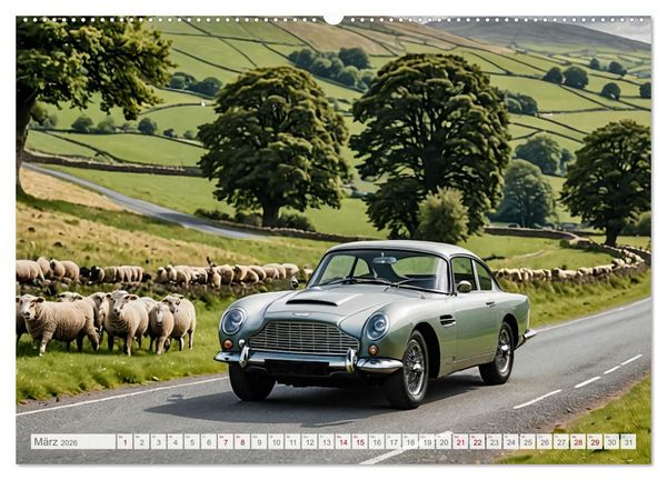 Produktbild: Virtual Classic Cars (hochwertiger Premium Wandkalender 2026 DIN A2 quer), Kunstdruck in Hochglanz