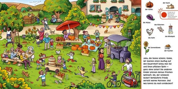 Produktbild: H&ouml;r mal (Soundbuch): Wimmelbuch: Herbst und Winter