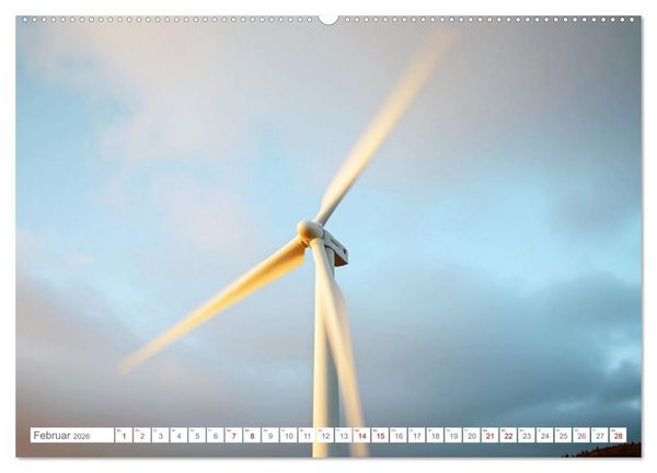 Produktbild: Die Poesie und Kraft des Windes - Windkraft in Bewegung (hochwertiger Premium Wandkalender 2026 DIN A2 quer), Kunstdruck in Hochglanz