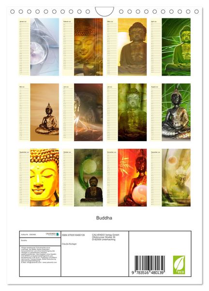 Produktbild: Buddha (Wandkalender 2026 DIN A4 hoch), CALVENDO Monatskalender