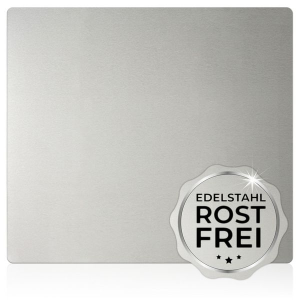Produktbild: Wandblende Edelstahl, zuverl&auml;ssiger Spritzschutz