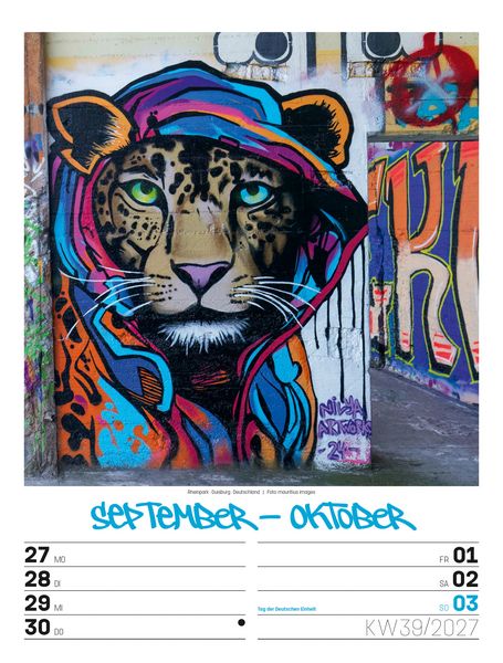 Produktbild: Street Art Wochenplaner Kalender 2027