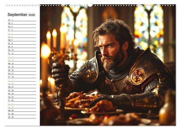 Produktbild: Rittertum und Mythos &ndash; Das Zeitalter der Ehre (Wandkalender 2026 DIN A2 quer), CALVENDO Monatskalender