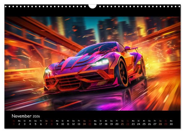 Produktbild: Im Rausch der Geschwindigkeit (Wandkalender 2026 DIN A3 quer), CALVENDO Monatskalender