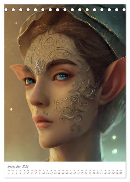 Produktbild: Dark Fantasy Art - Helden und Monster (Tischkalender 2026 DIN A5 hoch), CALVENDO Monatskalender
