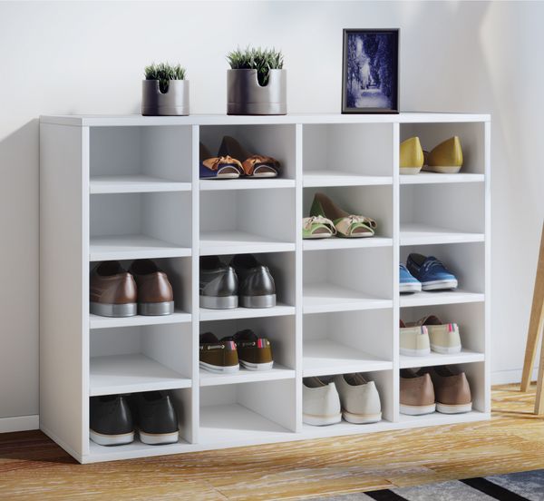 Produktbild: Holz Regal Schuhschrank Schuhregal Hinsol L