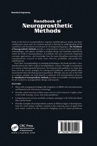 Produktbild: Handbook of Neuroprosthetic Methods