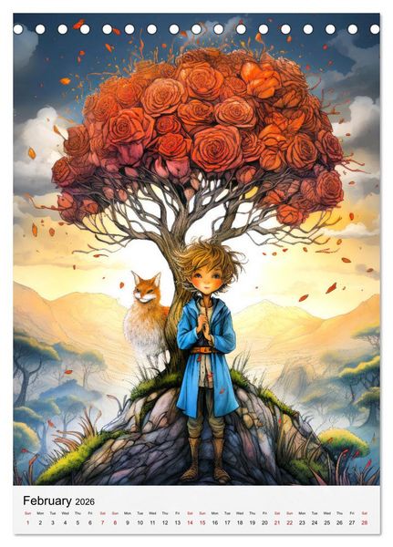 Produktbild: Literary Treasures (Desk Calendar 2026 DIN A5 portrait), CALVENDO 12 Month DeskCalendar