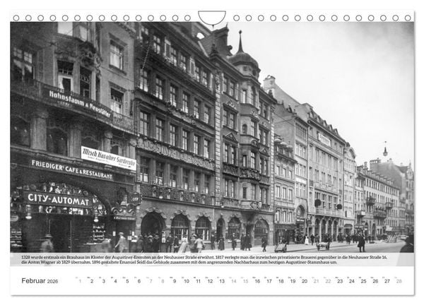 Produktbild: Historisches M&uuml;nchen - Alte M&uuml;nchner Brauereien, Brauh&auml;user und Bierpal&auml;ste (Wandkalender 2026 DIN A4 quer), CALVENDO Monatskalender