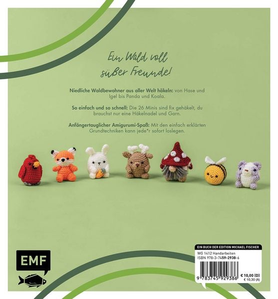 Produktbild: Mini-Amigurumis &ndash; S&uuml;&szlig;e Waldbewohner