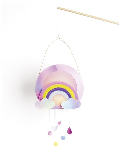 Produktbild: FOLIA Bastelartikel Laternen-Bastelsets SWEET RAINBOW, inkl. 1 LED-Licht und Batterien