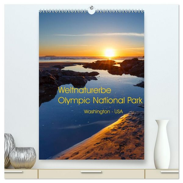 Produktbild: Weltnaturerbe Olympic National Park (hochwertiger Premium Wandkalender 2026 DIN A2 hoch), Kunstdruck in Hochglanz