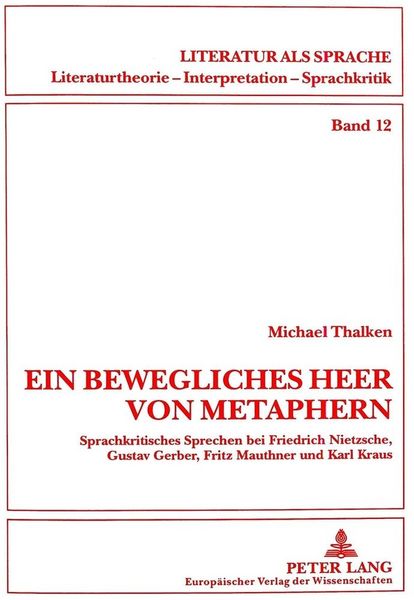Produktbild: &laquo;Ein bewegliches Heer von Metaphern...&raquo;