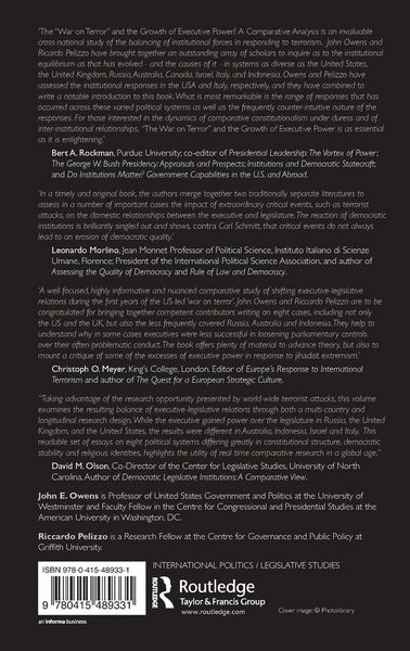 Produktbild: The War on Terror and the Growth of Executive Power?