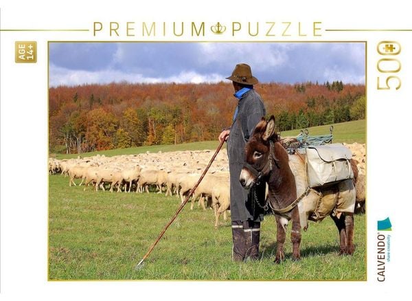 CALVENDO Puzzle Schäfchen zählen | 500 Teile Lege-Größe 48 × 36 cm Foto-Puzzle für Erwachsene