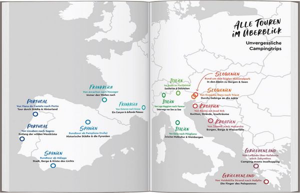 Produktbild: MARCO POLO Bildband Auf Tour im S&uuml;den! Unvergessliche Wohnmobiltrips von Portugal bis Griechenland